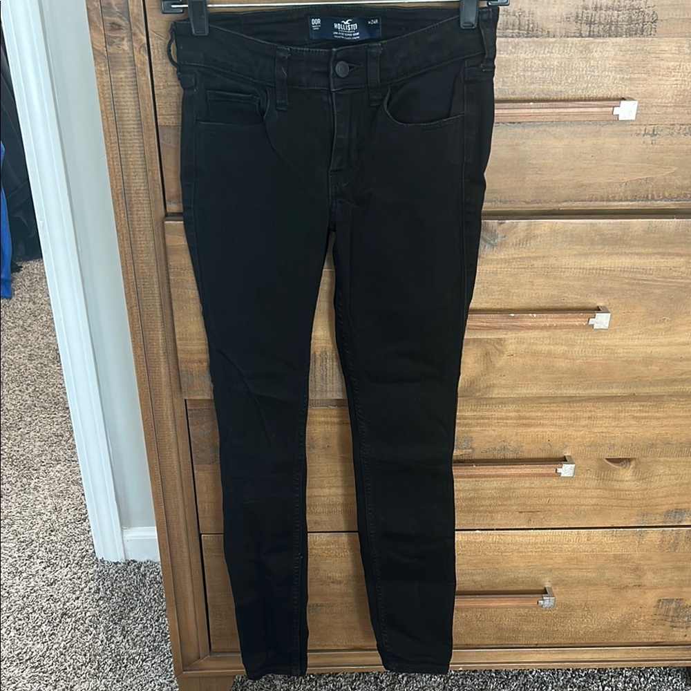 Women's Black Low Rise Jeans